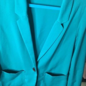 Aqua blue blazer